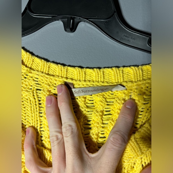 Soft Surroundings Cable Knit Sweater Womens Size PXL - Picture 3 of 5